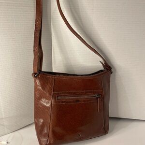 Michael Kors Brown Leather Crossbody Bag